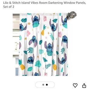 Lilo and Stitch Patterned Curtains
